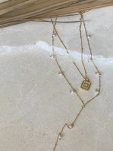 Load image into Gallery viewer, Pearl Lariat Necklace
