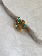 Load image into Gallery viewer, Bella Floral Engraved Hoops
