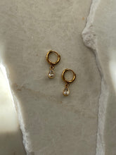 Load image into Gallery viewer, Crystal Huggie Hoops
